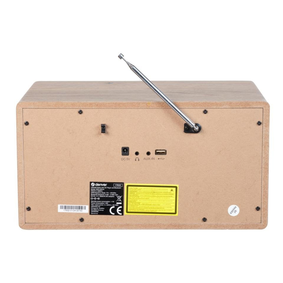 EAN 5706751073496 - Denver MDA-525LW Madera Reproductor de CD portátil imagen 4