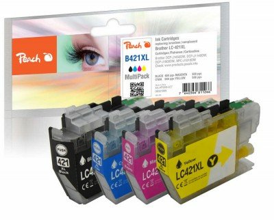 Peach Cartucho Brother Lc-421xl Multipack Compatible