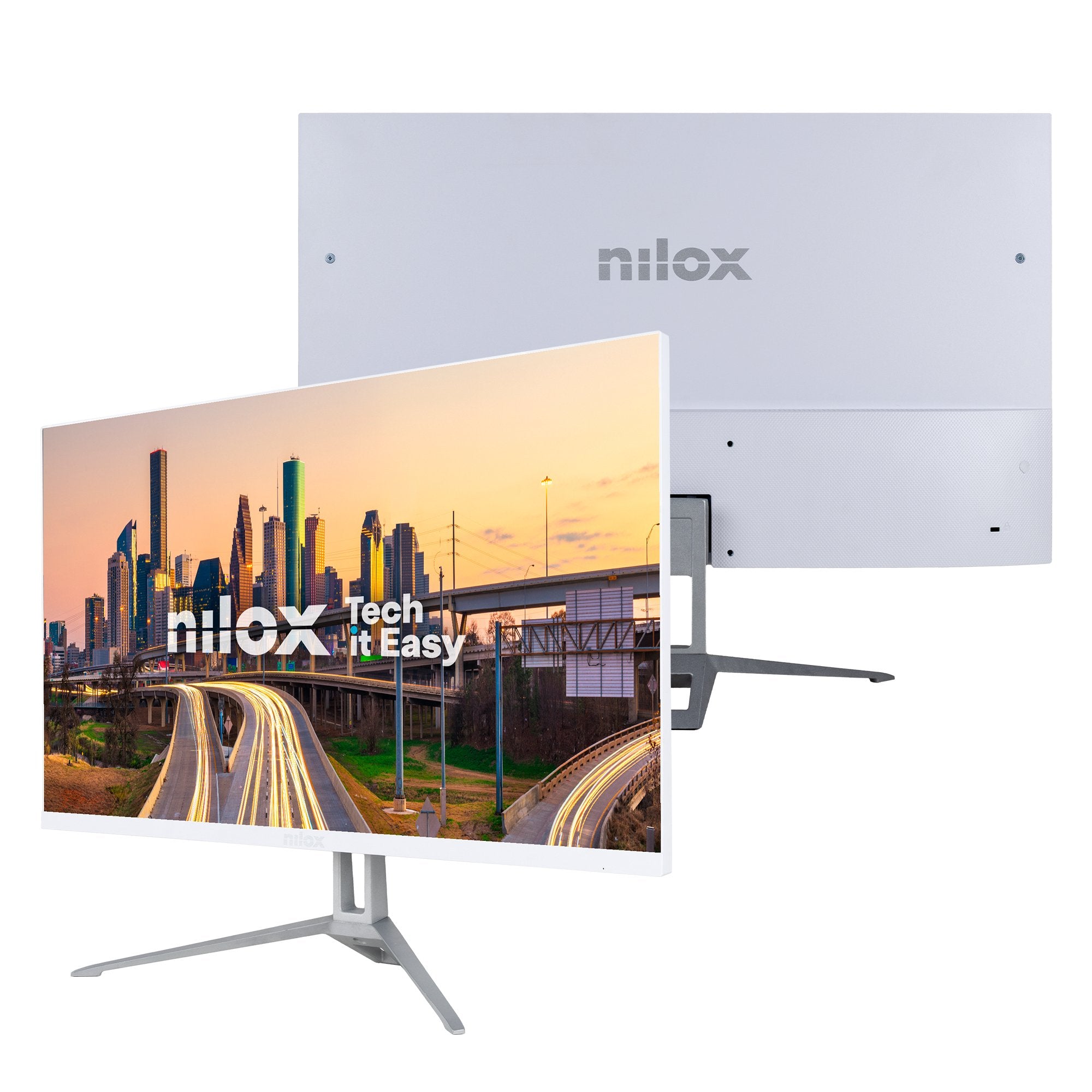 EAN 8431775036420 - Nilox NXM27FHD100W pantalla para PC 68,6 cm (27") 1920 x 1080 Pixeles Full HD Blanco imagen 3