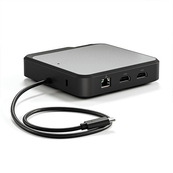 Alogic Duch2 Base Para Portátil Y Replicador De Puertos Alámbrico Usb 3.2 Gen 2 (3.1 Gen 2) Type-C Negro, Gris