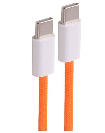 Shiverpeaks Usb-C Cable De Carga, 2.0, 60w, Orange, Textil, 2m
