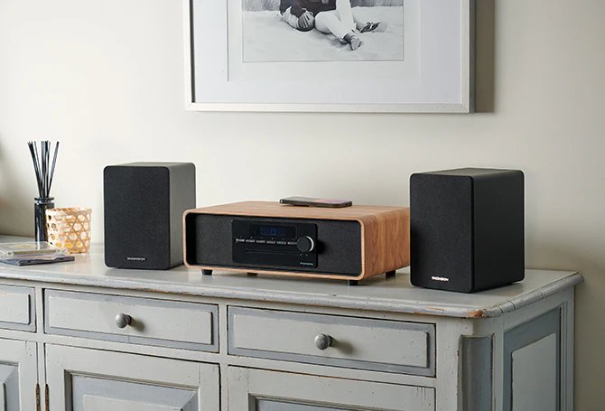 Thomson Ws400duo Altavoces 50w Bluetooth 5.0 - Entrada Rca - Mando A Distancia - Negro