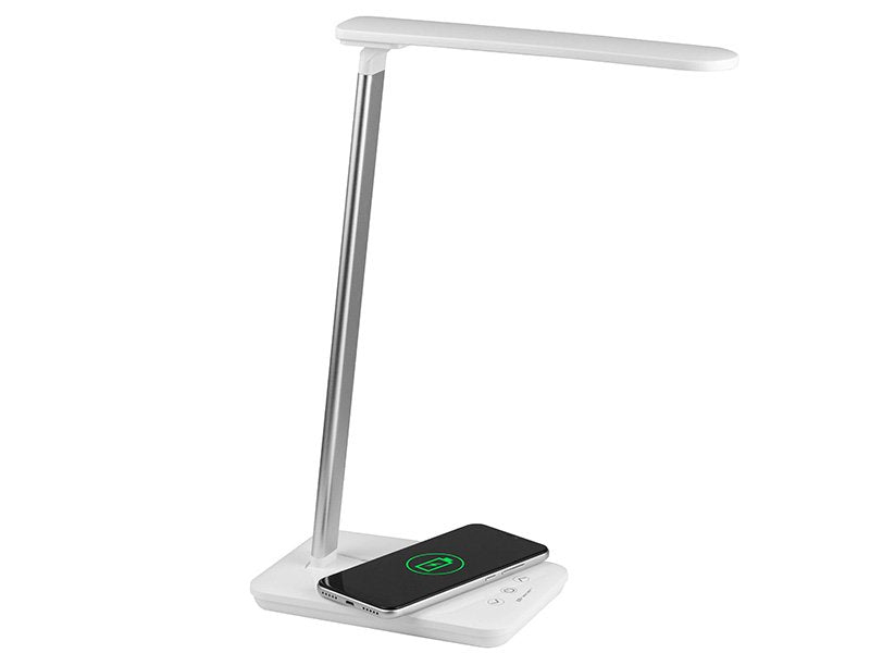 Lámpara De Escritorio Led Tracer Luna Con Cargador Inalámbrico 10w