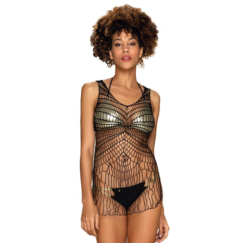 Obsessive - D607 Vestido En Cuerpo De Red Talla Unica