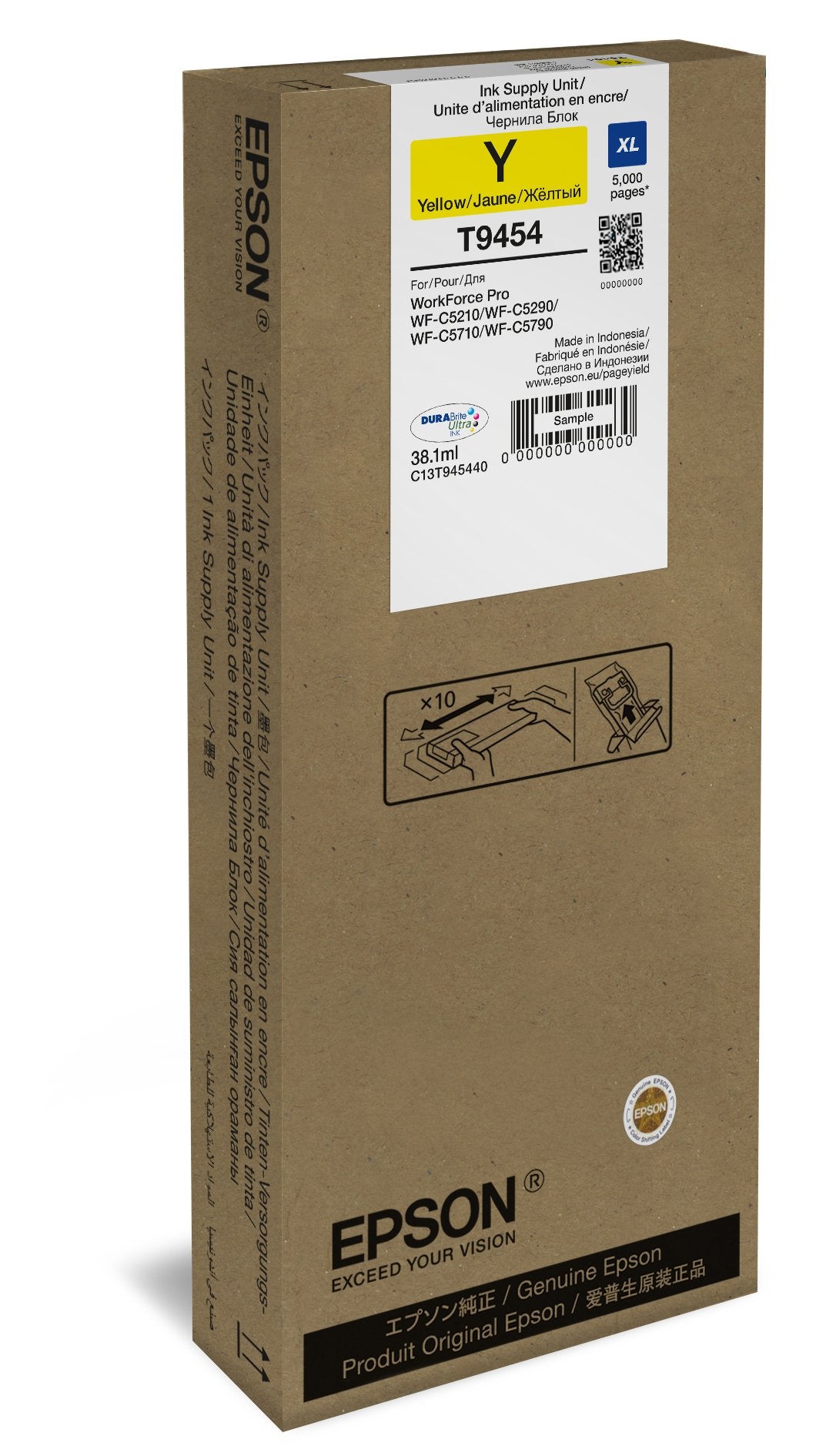 EAN 8715946645377 - Epson C13T945440 cartucho de tinta 1 pieza(s) Original Alto rendimiento (XL) Amarillo imagen 2