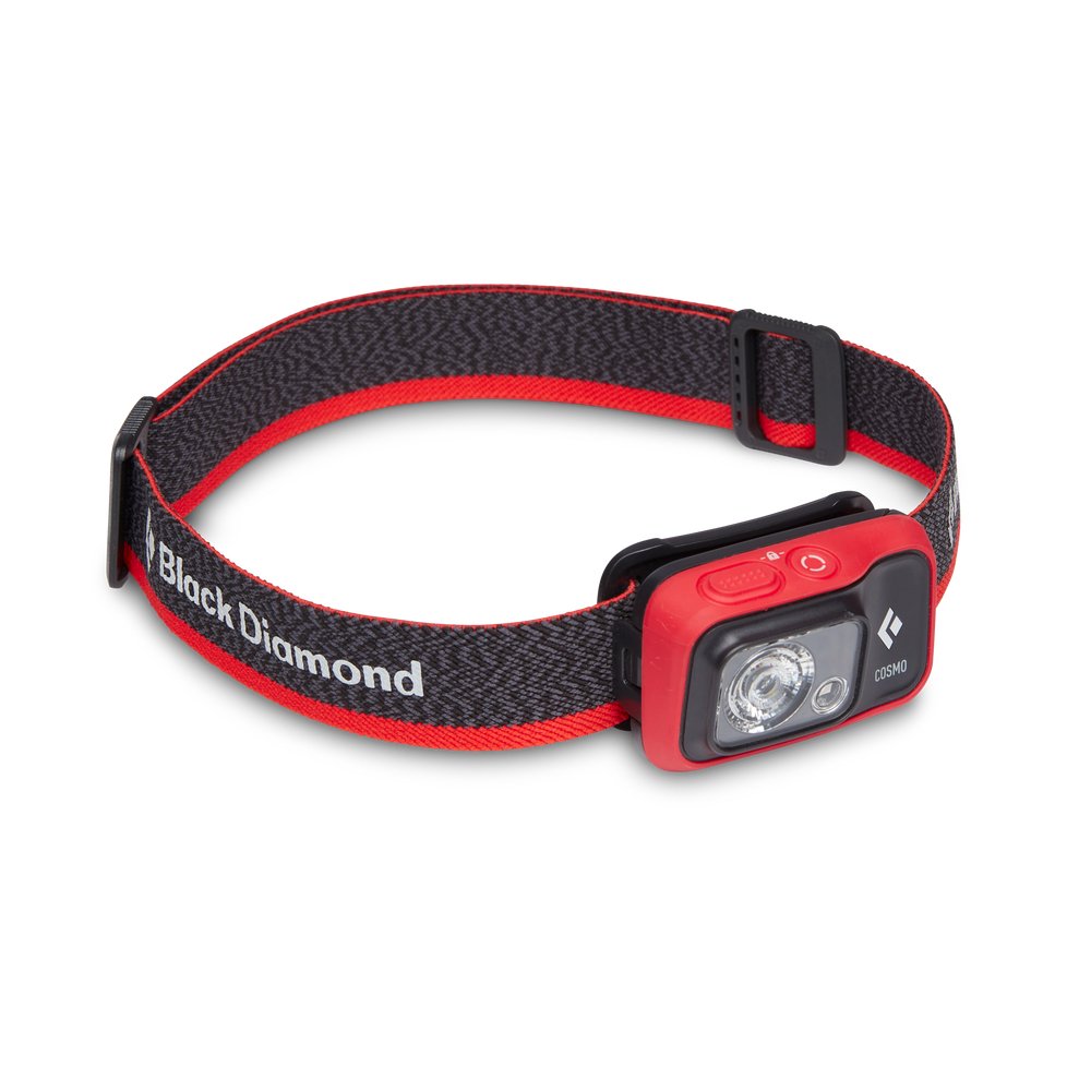 Linterna Frontal Black Diamond Cosmo 350 Negra Y Roja