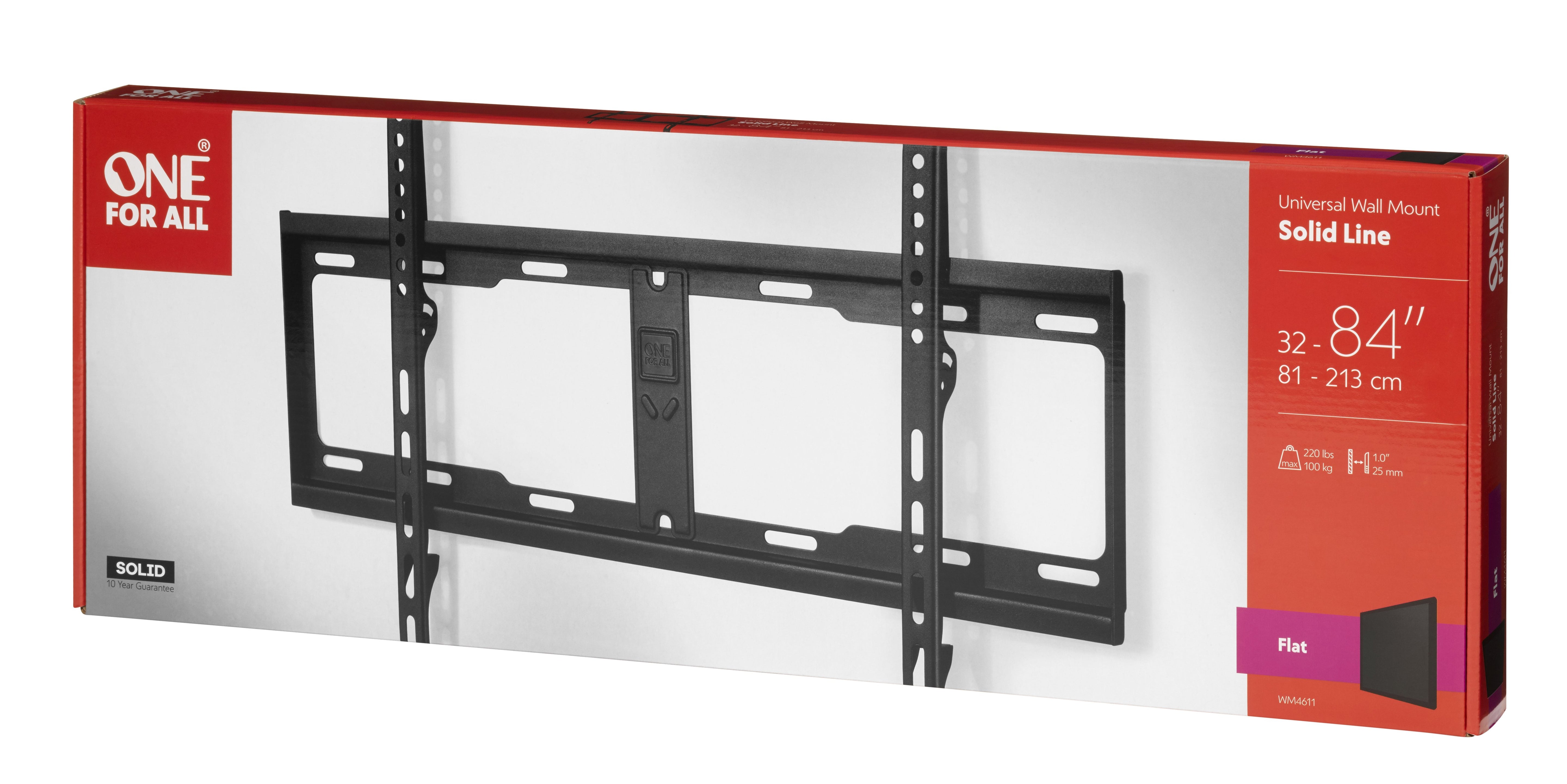 EAN 8716184064531 - One For All WM4611 2,13 m (84") Negro imagen 3