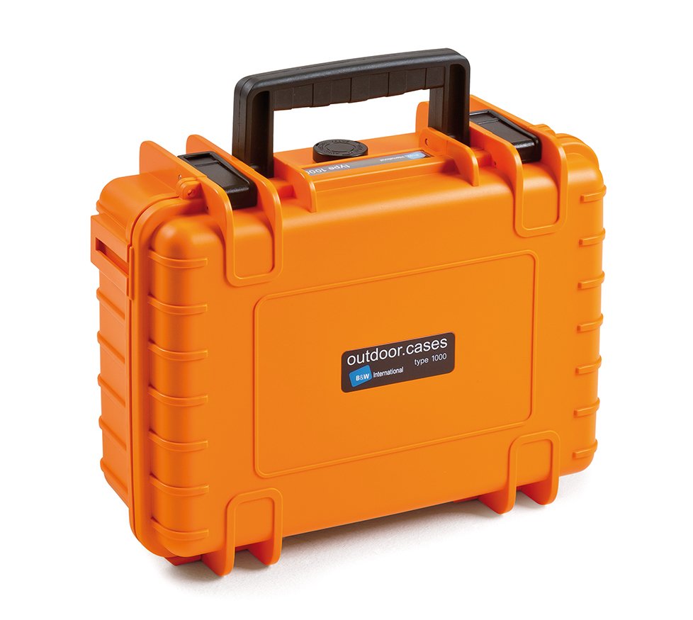 B+W 1000/O/Si Caja De Herramientas Naranja Polipropileno (Pp), Maleta Naranja, Naranja, Polipropileno (Pp), Resistente Al Polvo, Resistente Al Agua, 248,92 X 175,26 X 93,98 Mm, 269,2 Mm, 215,9 Mm