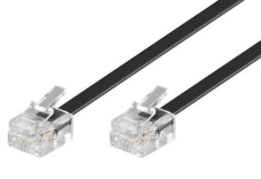 Microconnect 6m Rj11 M/M Negro