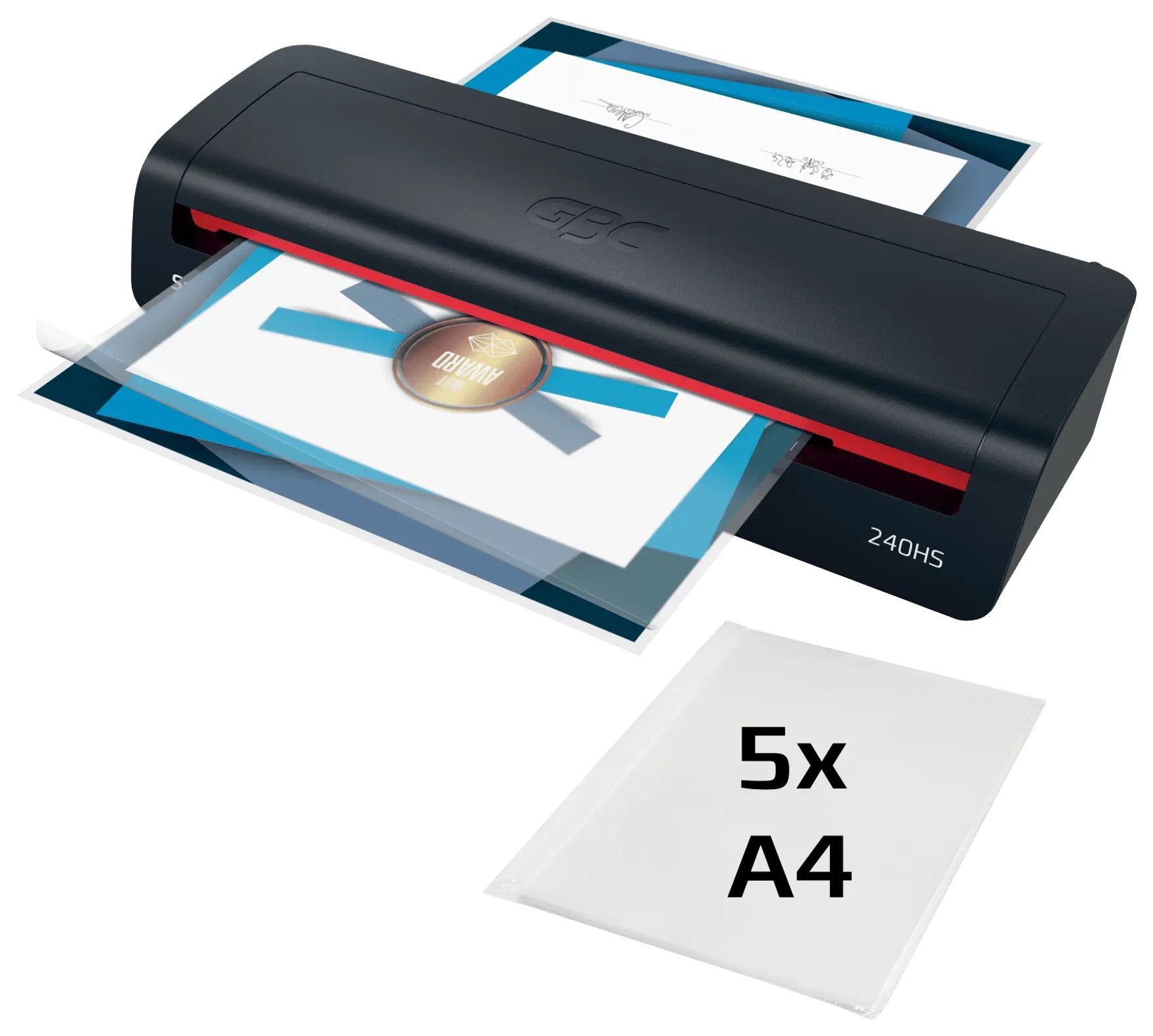 Plastificadora Gbc 240hs Home Office A3 Calentamiento En 2 Minutos - Desde Documentos De Identidad Hasta Documentos