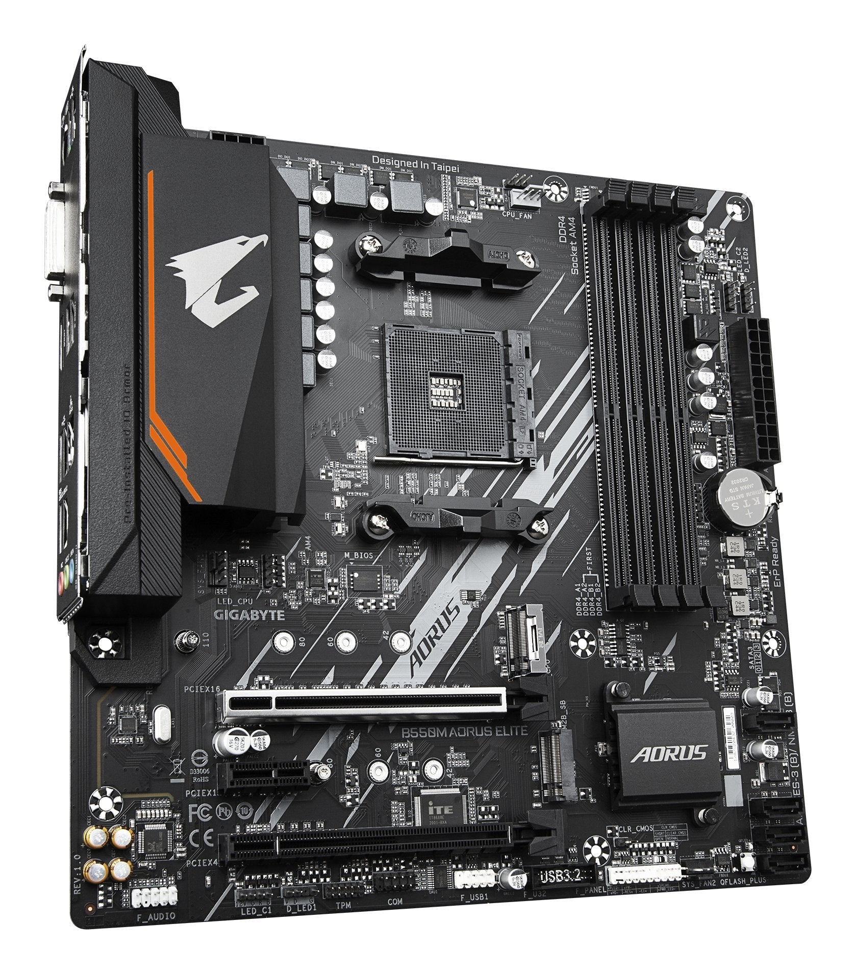 EAN 4719331809546 - GIGABYTE B550M AORUS ELITE placa base AMD B550 Zócalo AM4 micro ATX imagen 3