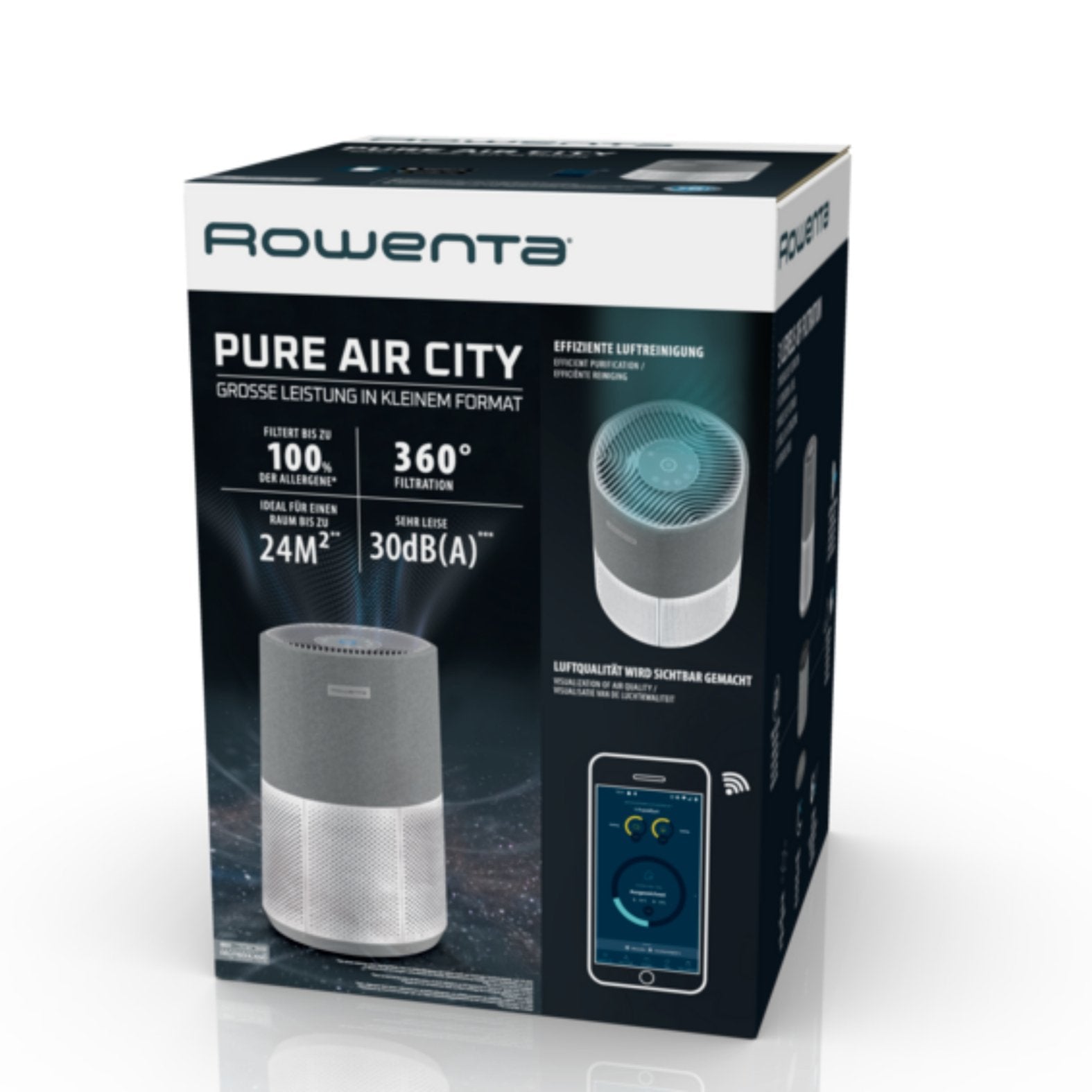 Rowenta Pure Air City Pu2840, Purificador De Aire (Blanco)