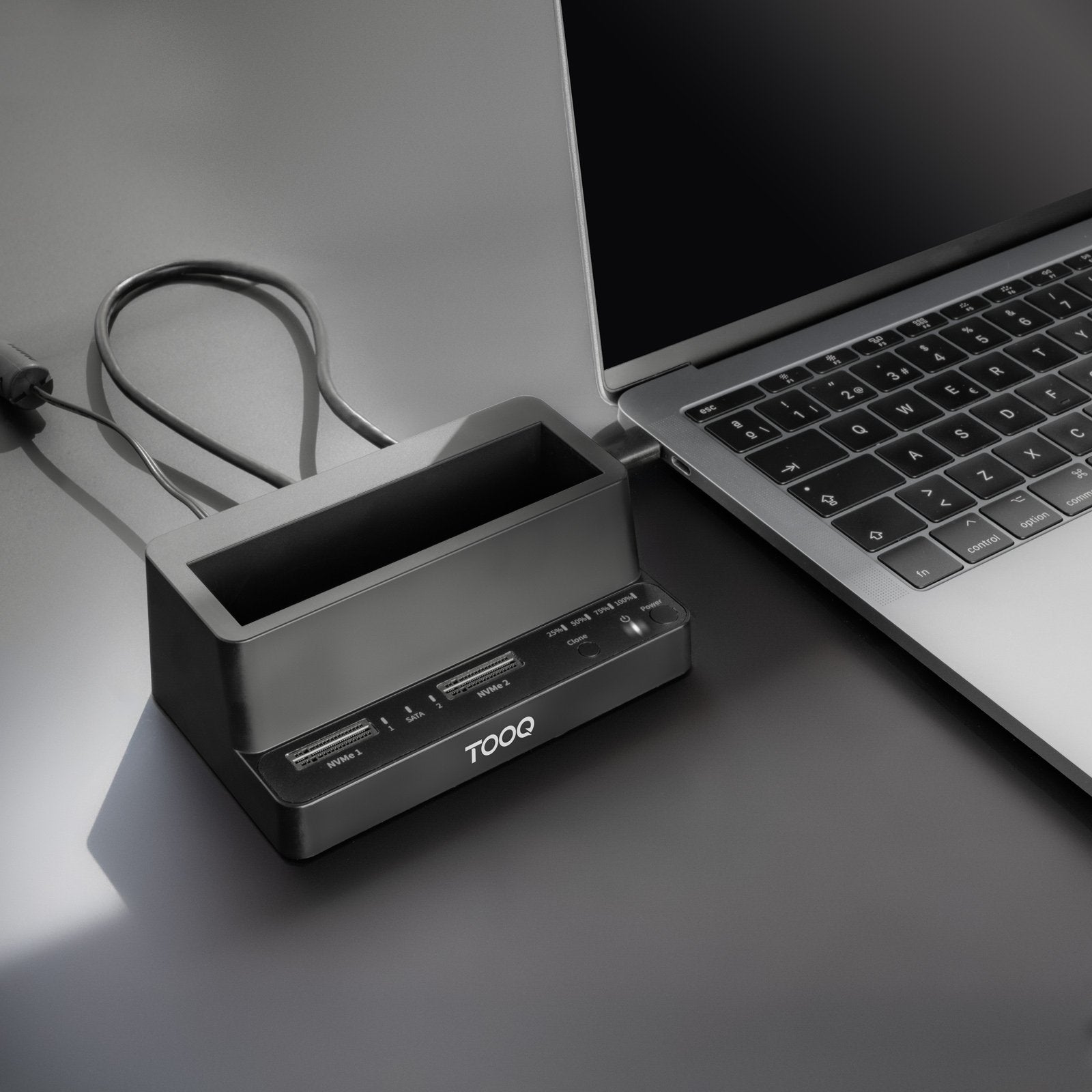 Docking Station Para Ssd M2 Sata Nvme Tooq Tqds-502b