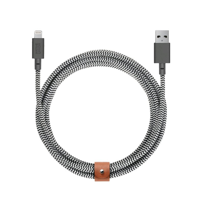 Native Union Belt Cable Usb-A To Lightning 3m Zebra