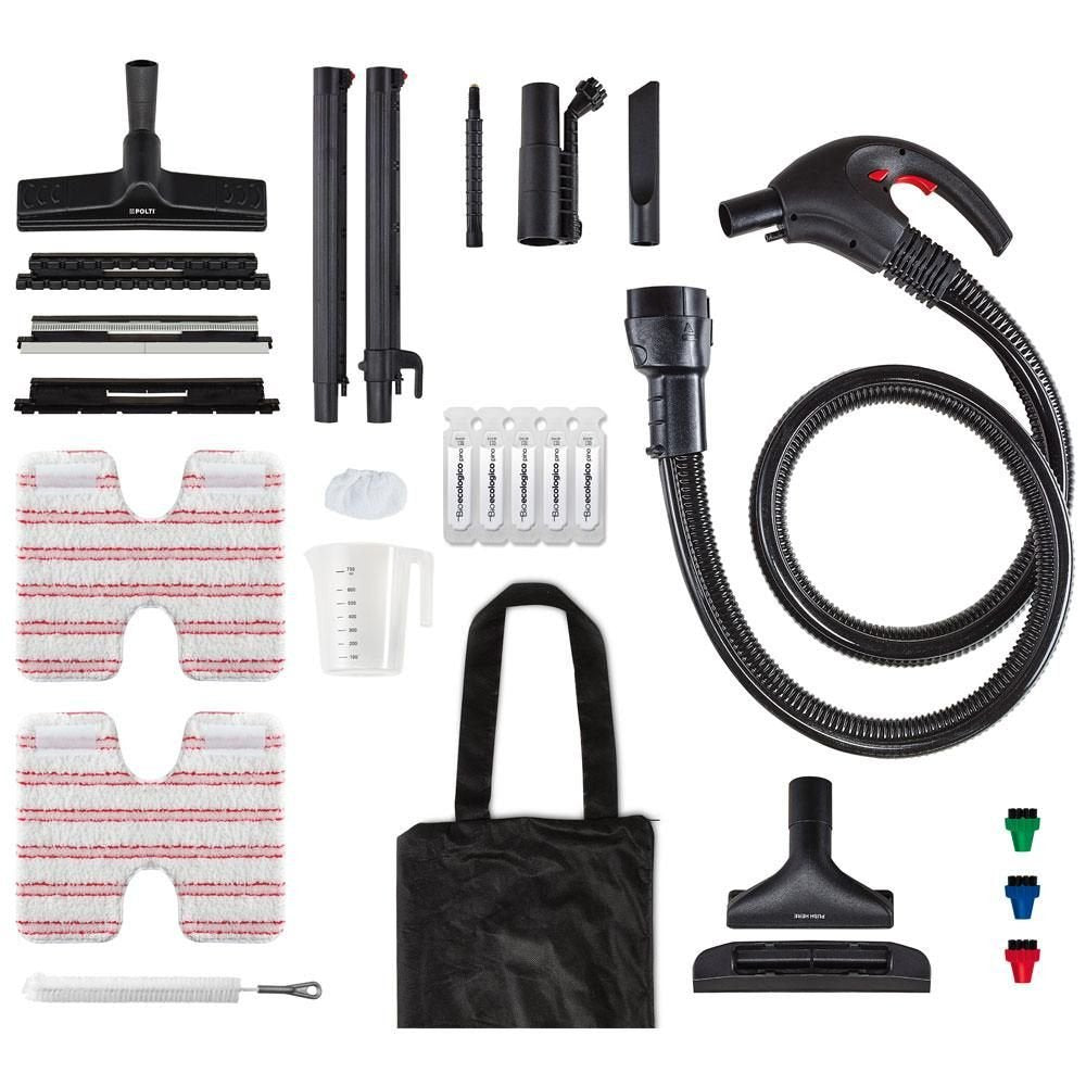 EAN 8007411010705 - Polti Vaporetto Lecoaspira FAV50 Multifloor Limpiador a vapor de cilindro 1,8 L 1350 W Rojo, Blanco imagen 2