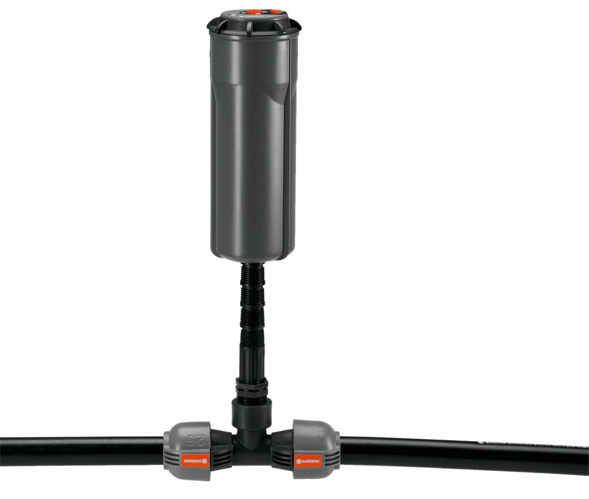 Gardena 2790-20 Sprinklersystem T 25mm> 3/4 ", Conexión Negro / Gris