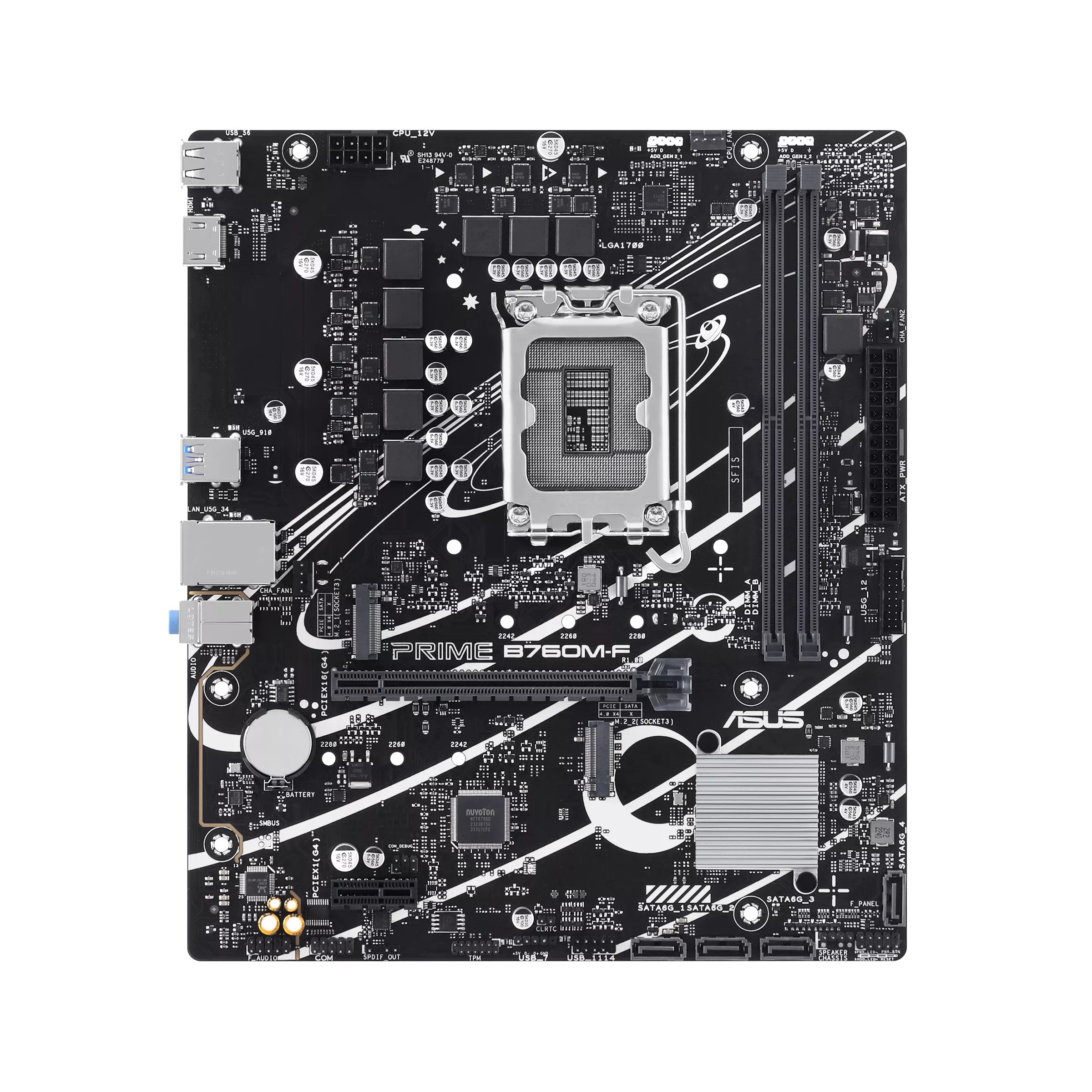 EAN 4711387598658 - ASUS PRIME B760M-F Intel B760 LGA 1700 micro ATX imagen 1