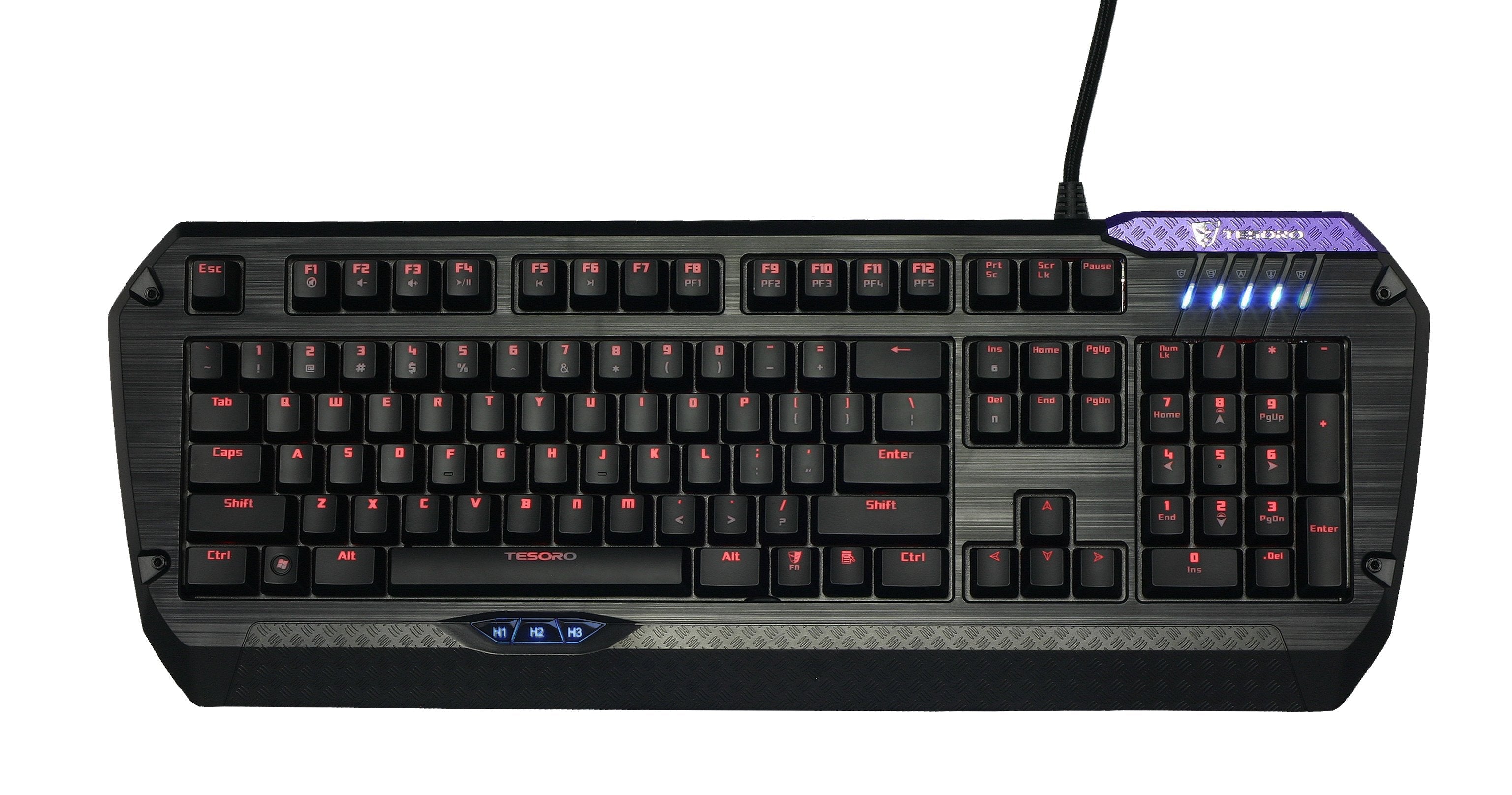 Tesoro Lobera Teclado Usb Azerty Negro