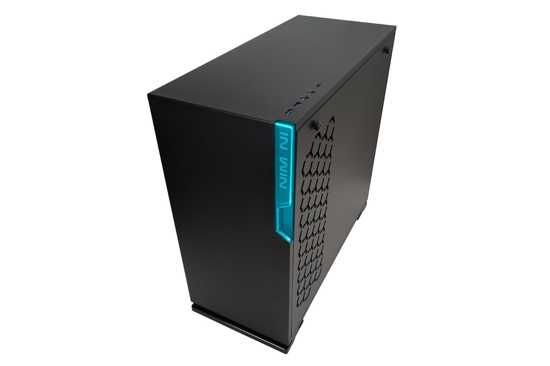 Caja Pc In Win Torre Atx 101c Negro Usb 3.1 Tipo C Y Rgb/Lateral Cristal Templado 3mm 1aciaa--000030