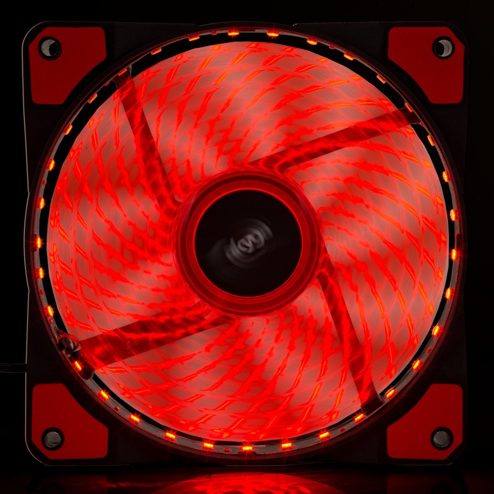 Ventilador Akyga System Aw-12e-Br 120mm 33 Led Rojo Molex