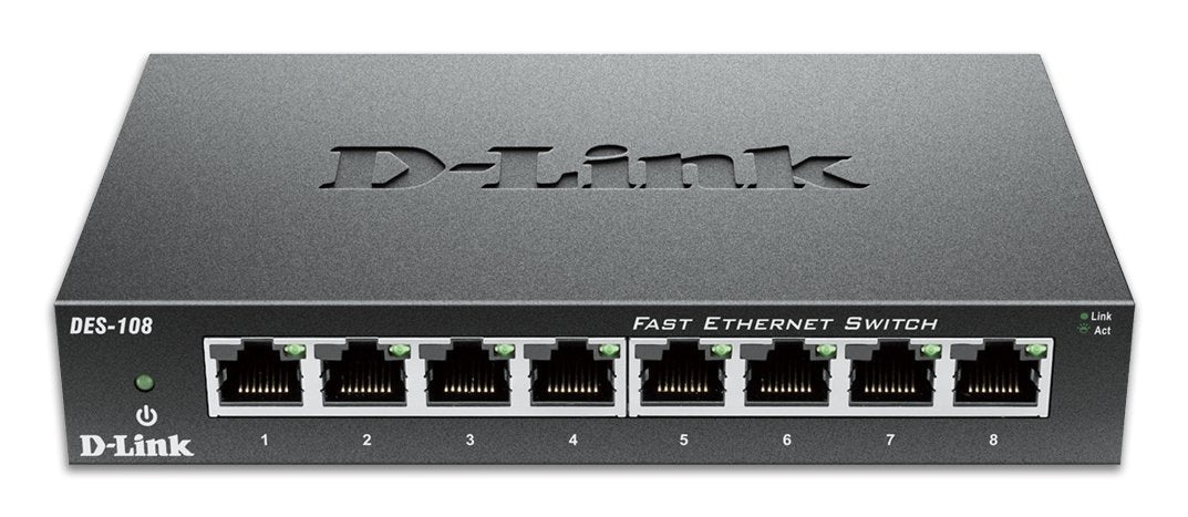 EAN 0790069368196 - D-Link DES-108 No administrado Negro imagen 1