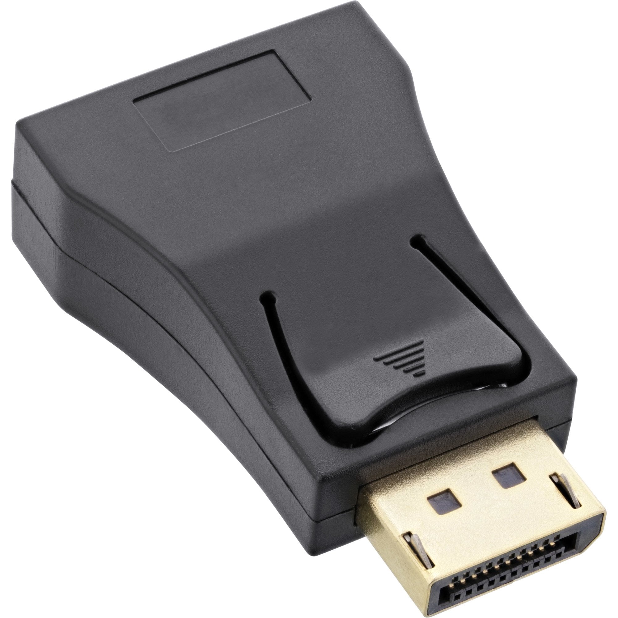 Inline Adaptador Displayport Macho A Vga Hembra, Fullhd/60hz, Negro/Dorado