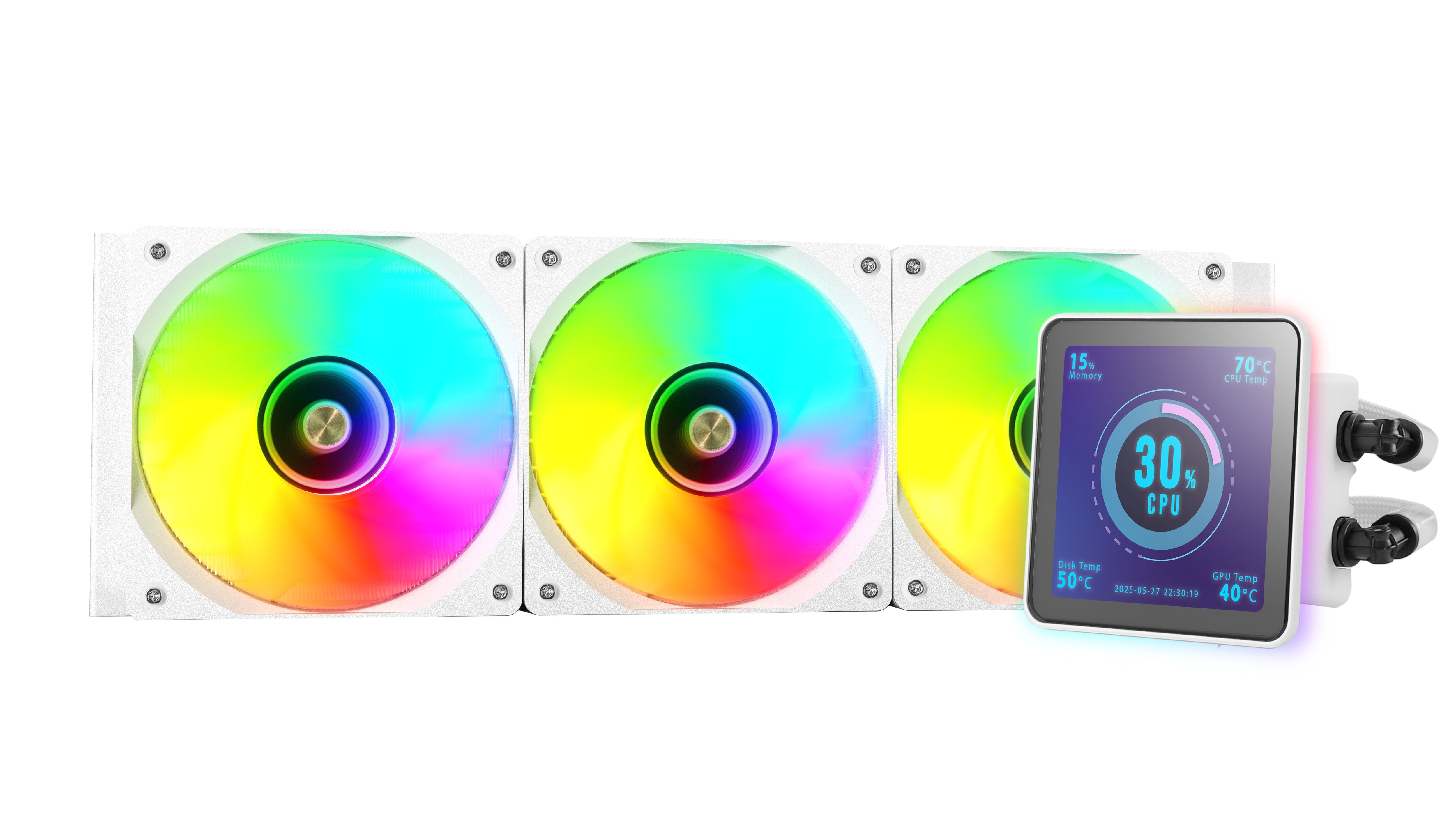 Refrigeración Líquida Cpu Mars Gaming Ml-Visionpro360w Todo En Uno 12 Cm Blanco 1 Pieza(S)