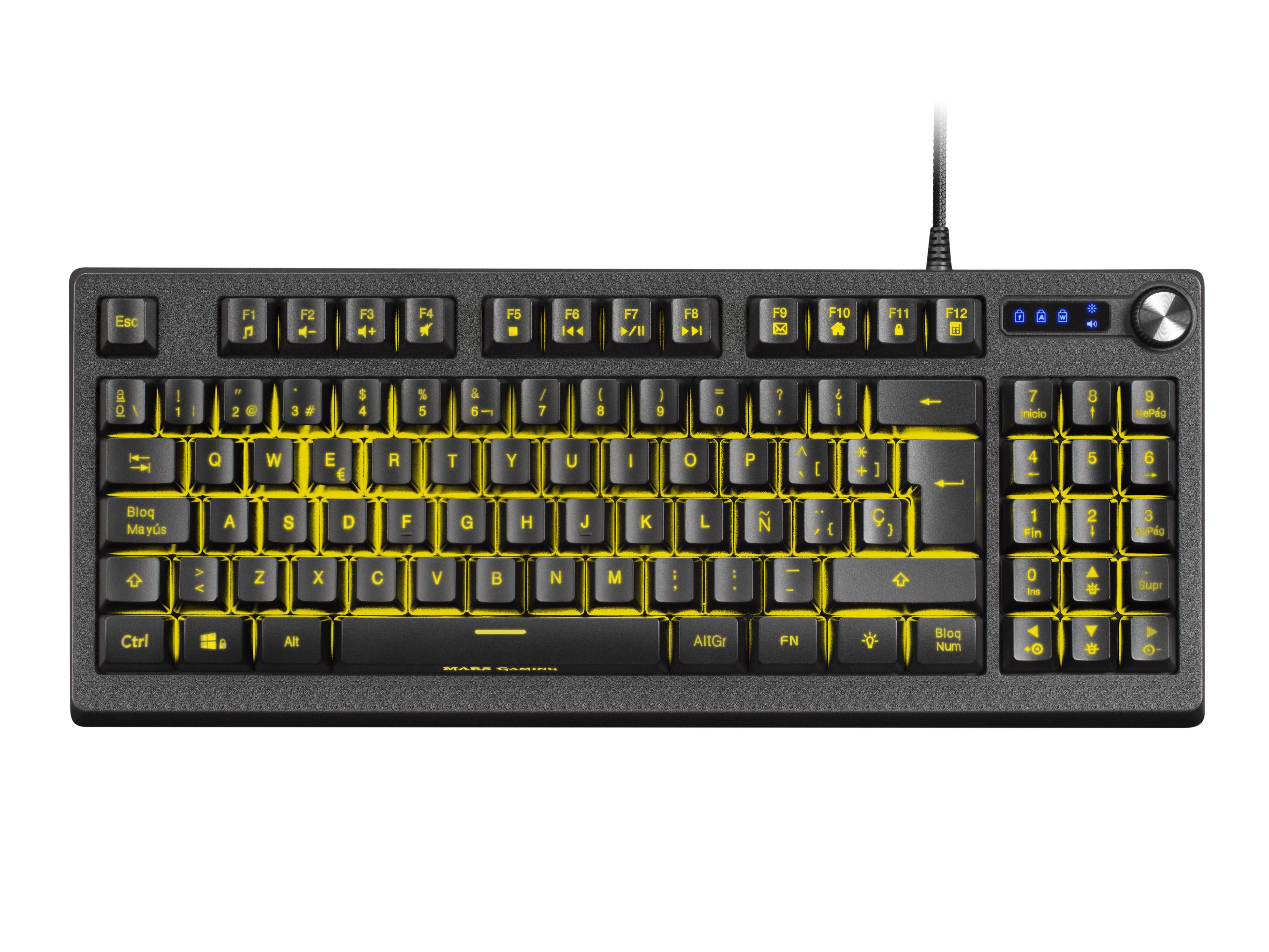 Teclado Gaming Semimecánico Mars Gaming Mkrevo