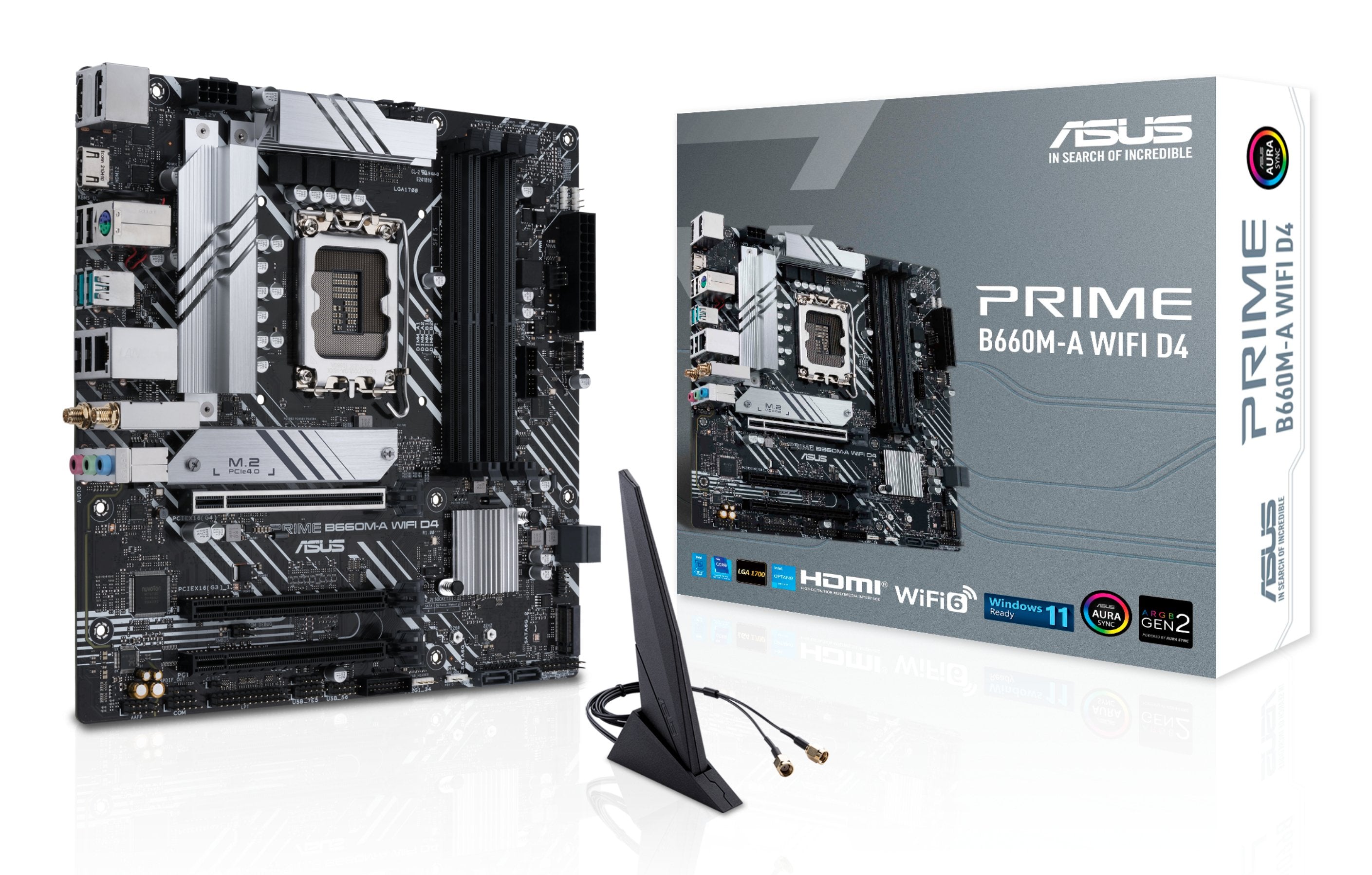 EAN 4711081518105 - ASUS PRIME B660M-A WIFI D4 Intel B660 LGA 1700 micro ATX imagen 1
