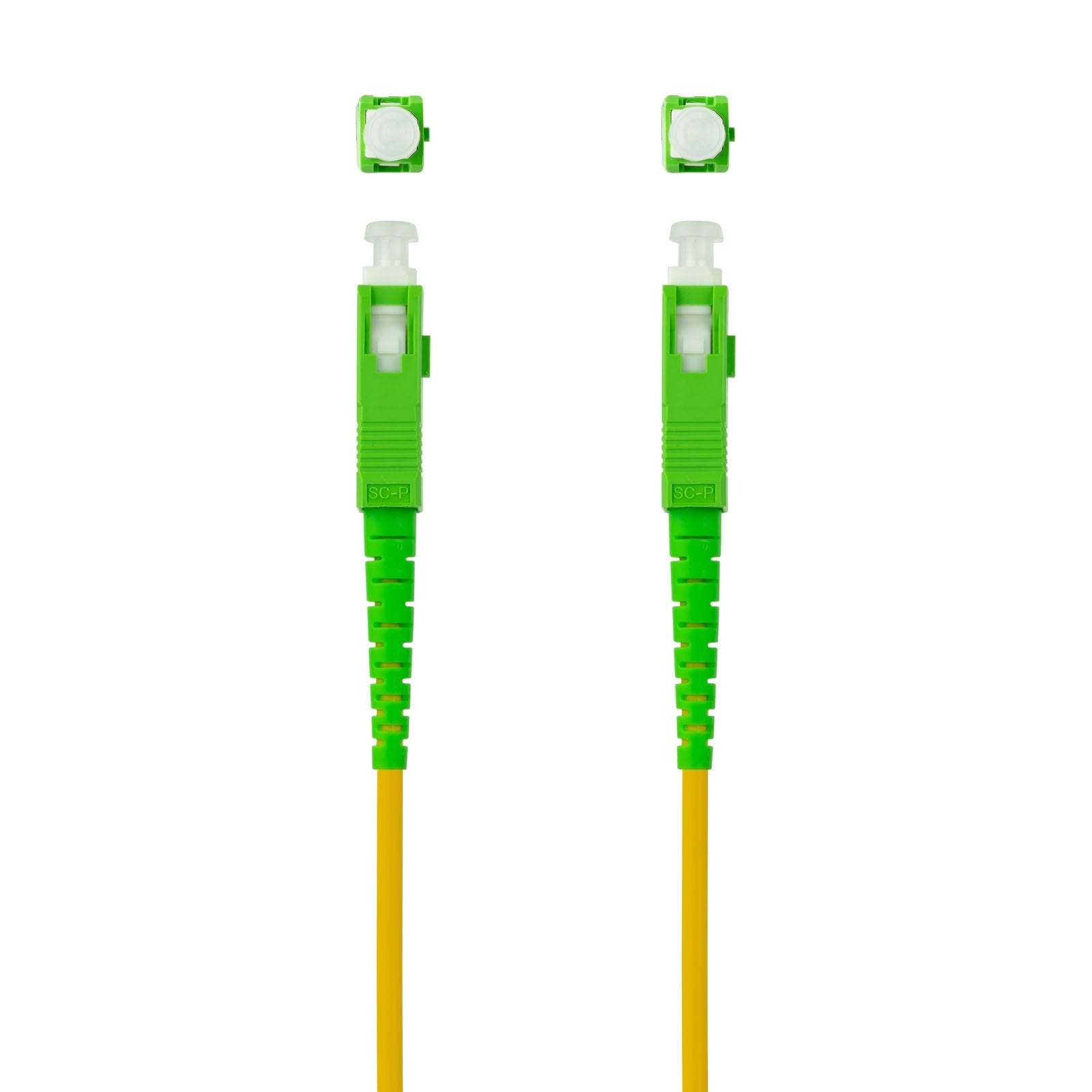 Nanocable Cable Fibra Sc/Apc-Sc/Apc Monomodo Lszh 10m - Amarillo