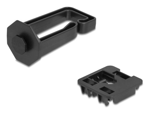 Delock Kabelbügel 70 X 24 Mm Con Montageplatte Negro