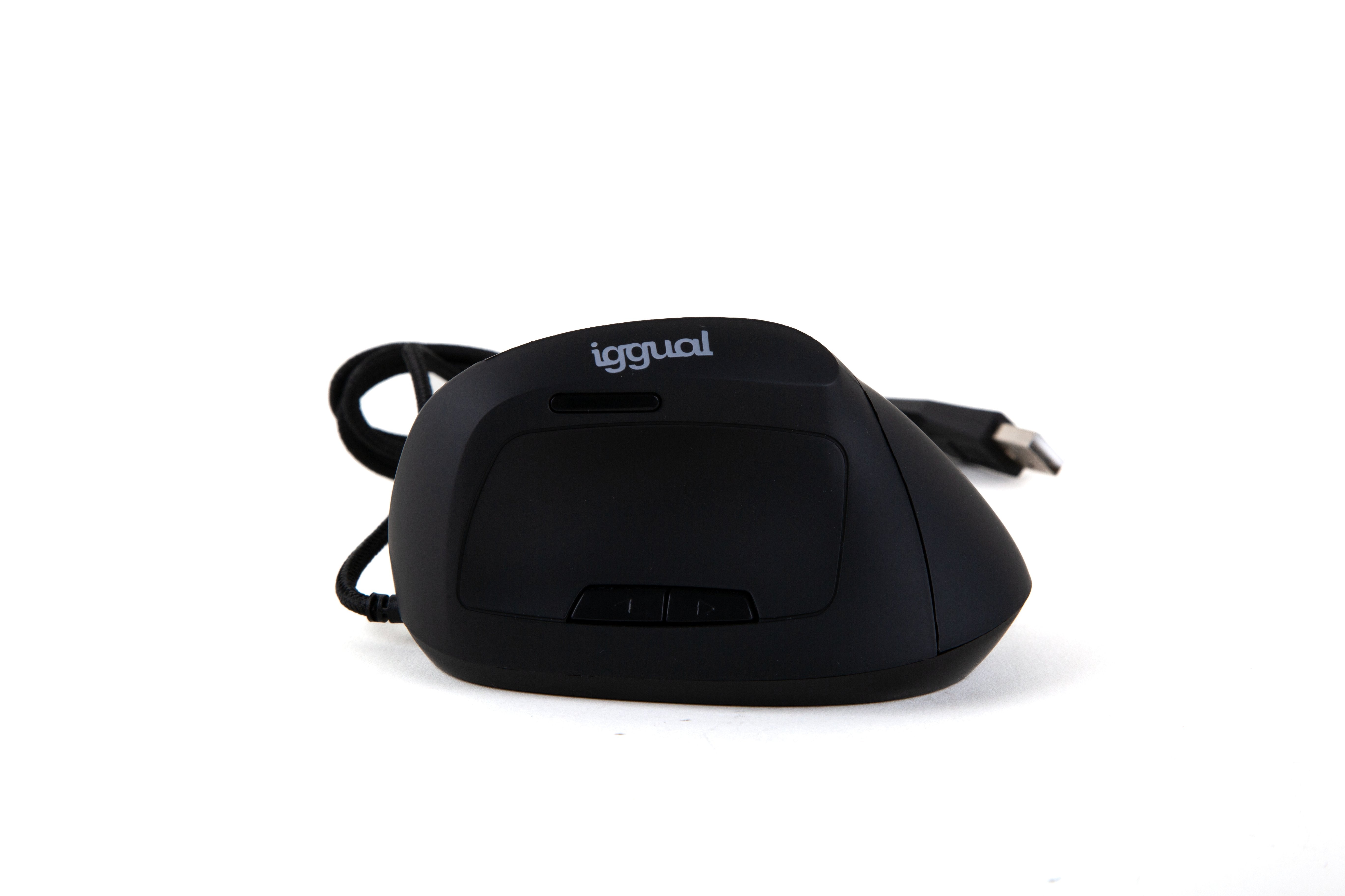 Iggual Ratón Vertical Usb Ergo-V 2400dpi Negro