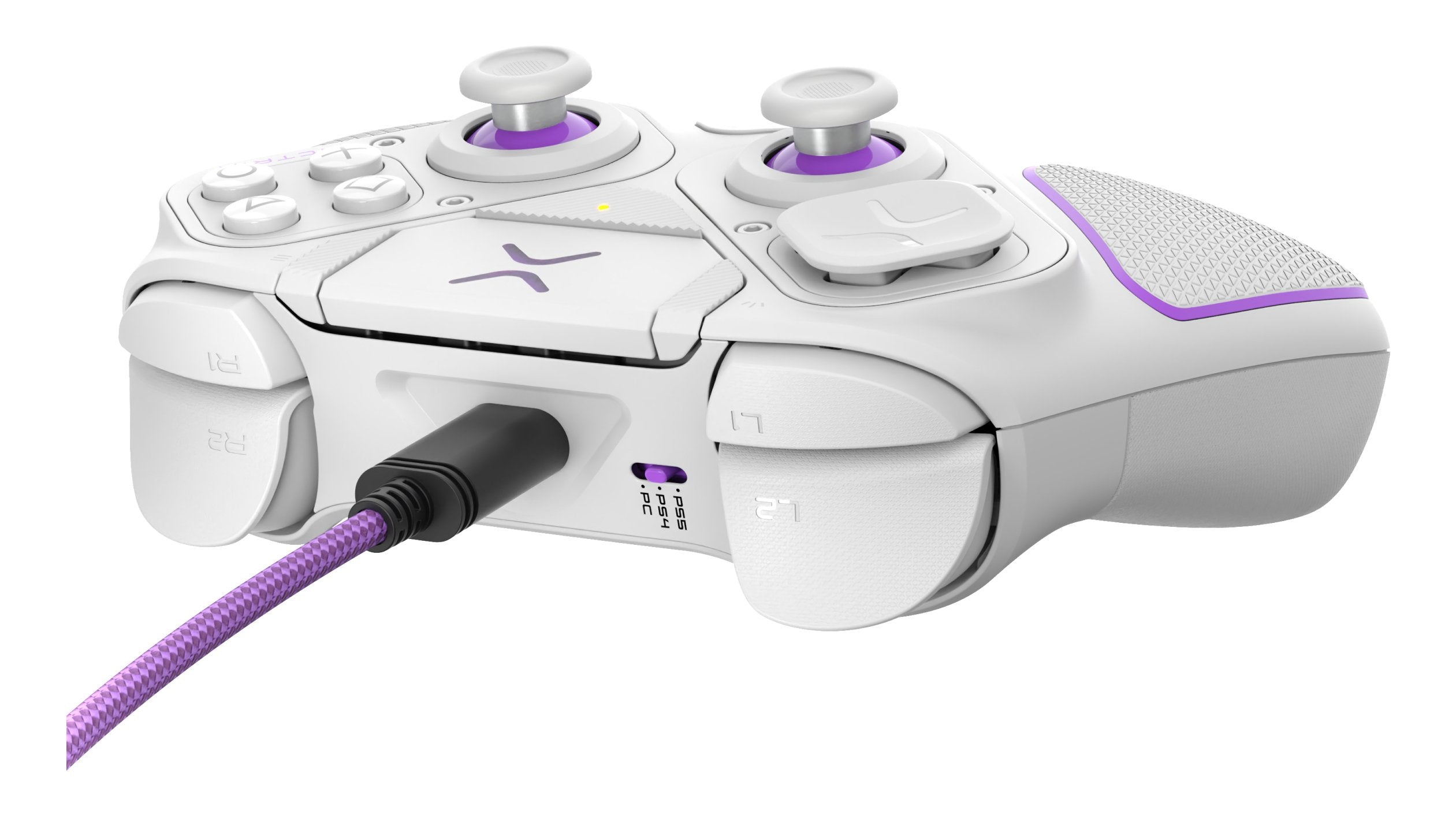 EAN 0708056071967 - PDP 052-002-WH mando y volante Violeta, Blanco RF/USB Gamepad Analógico/Digital PC, PlayStation 4, PlaySt imagen 8