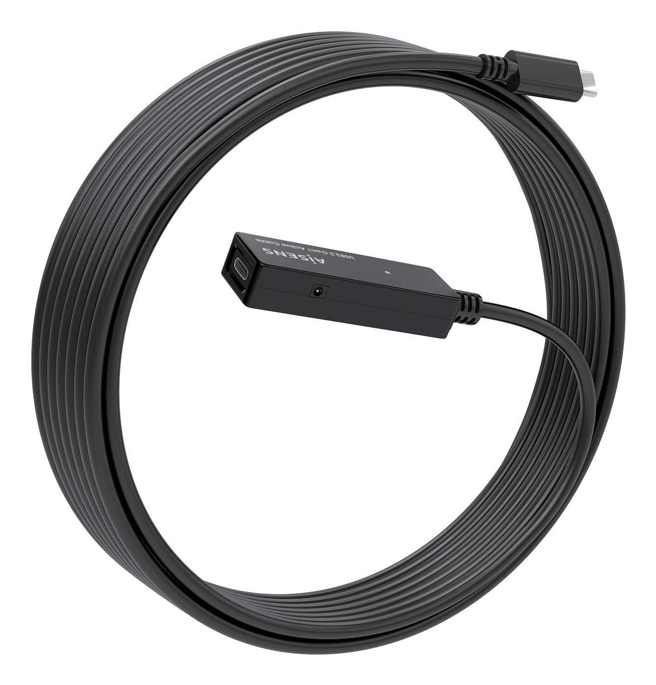 Aisens Cable Usb 3.2 Gen1x1 Prolongador Con Amplificador, Usb-C/M-Usb-C/H, Negro, 5.0m