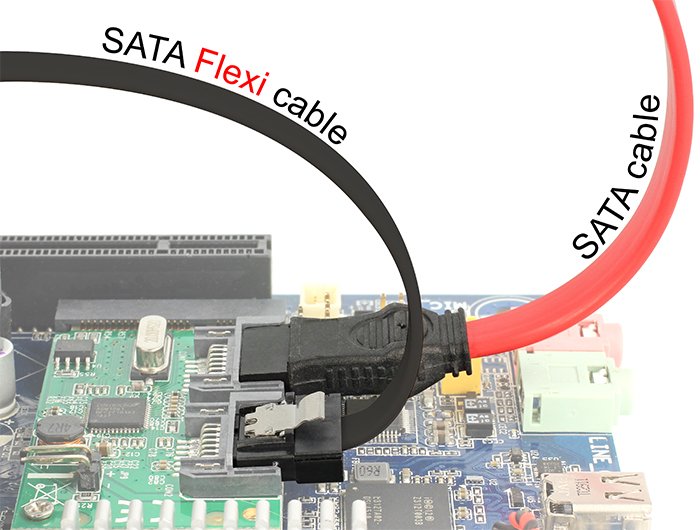 EAN 4043619838387 - DeLOCK 83838 cable de SATA 0,1 m SATA 7-pin Negro imagen 3