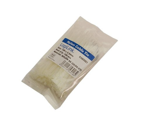 EAN 4260113569184 - LogiLink KAB0001 presilla Nylon Blanco imagen 1