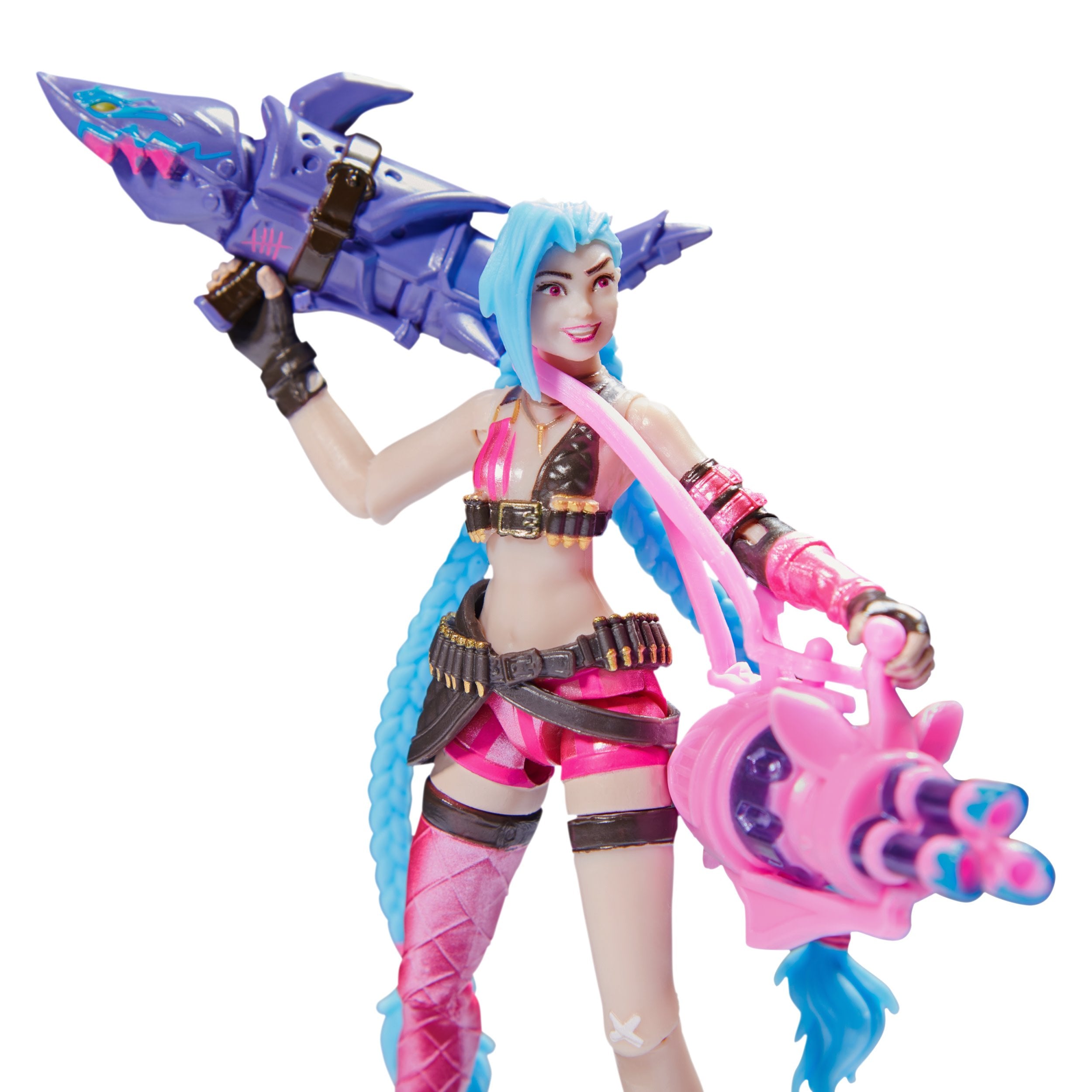 Spin Master League Of Legends - Paquete De 5 Figuras De Acción De 10 Cm (Vi, Caitlyn, Ekko, Heimerdinger Y Jinx Exclusivo) Cada Una Con Accesorios Y Base De Exhibición, Figura De Juego 6062218