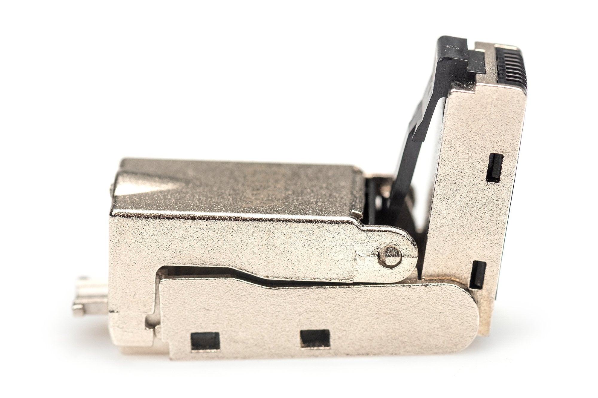 Conector De Campo Rj45 Cat.6a, Stp, Articulado Flexible Tapa Guardapolvo, Manguito De Protección Metalico Digitus