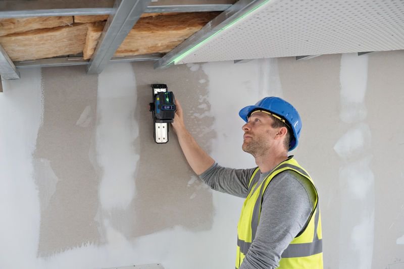 Bosch Professional Láser Combinado A Batería Gcl 12v-50-22 Cg Professional, Láser De Líneas Cruzadas Azul/Negro, Líneas Láser Verdes Y Puntos De Plomada, Incl. Soporte Giratorio Rm 20 0601066s00