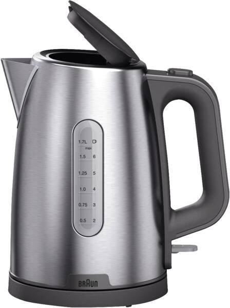 EAN 8021098005243 - Braun WK 1500 GY tetera eléctrica 1,7 L 2200 W Gris, Acero inoxidable imagen 1