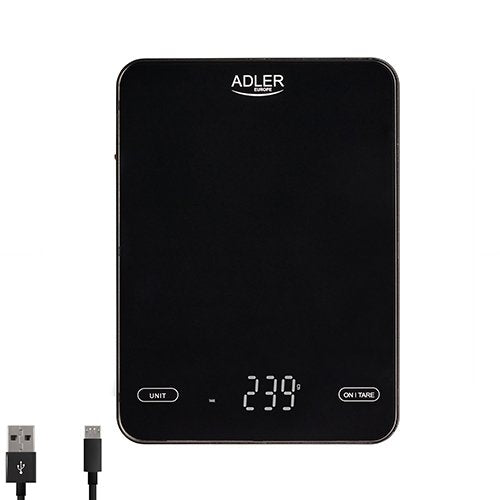 EAN 5903887808583 - Adler AD 3177B báscula de cocina Negro Encimera Rectángulo Báscula electrónica de cocina imagen 2