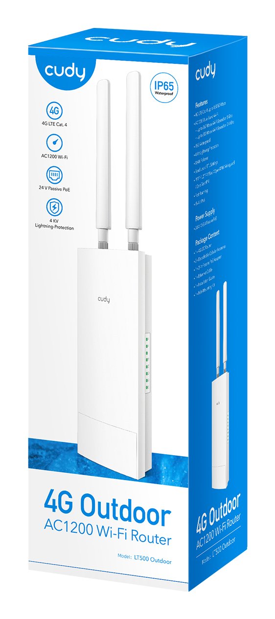EAN 6971690792848 - Cudy LT500 router inalámbrico Ethernet rápido Doble banda (2,4 GHz / 5 GHz) 4G Blanco imagen 5