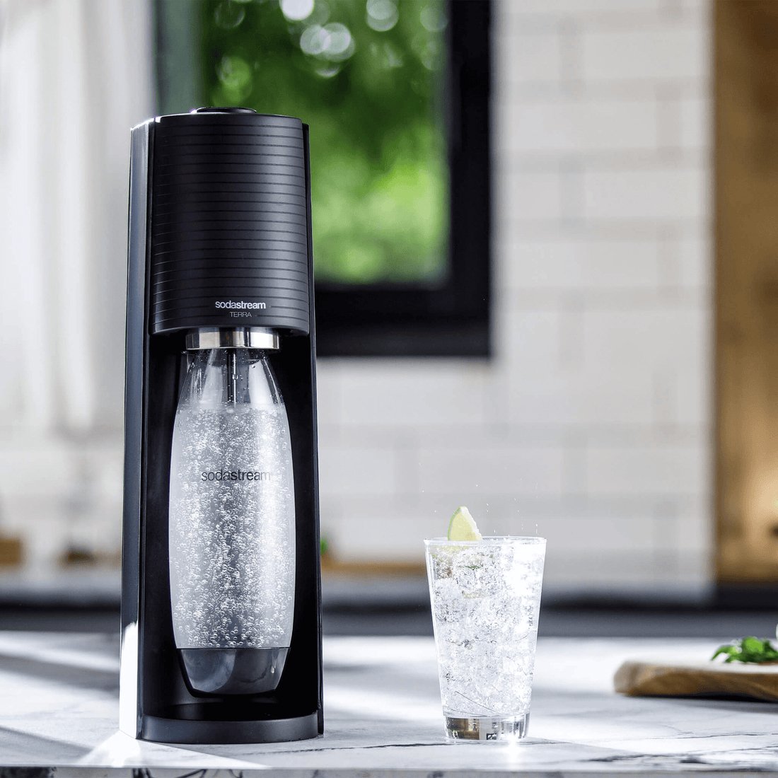 Sodastream Soda Maker Terra Promopack Qc Negro Negro Incl 3 Bottles (1012813491)
