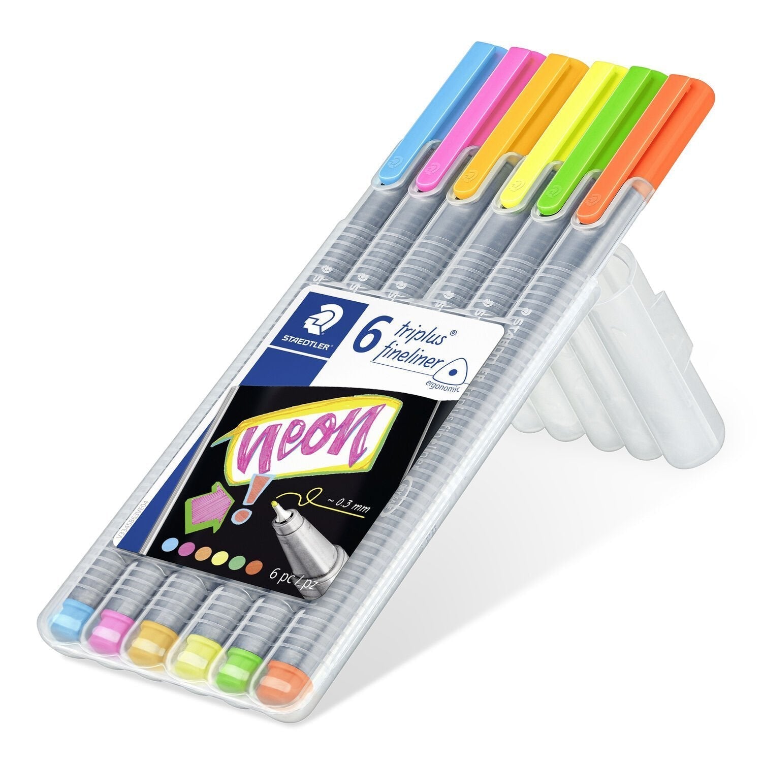 Staedtler Rotulador Triplus Fineliner 334 Surtidos Neon -Estuche 6u-
