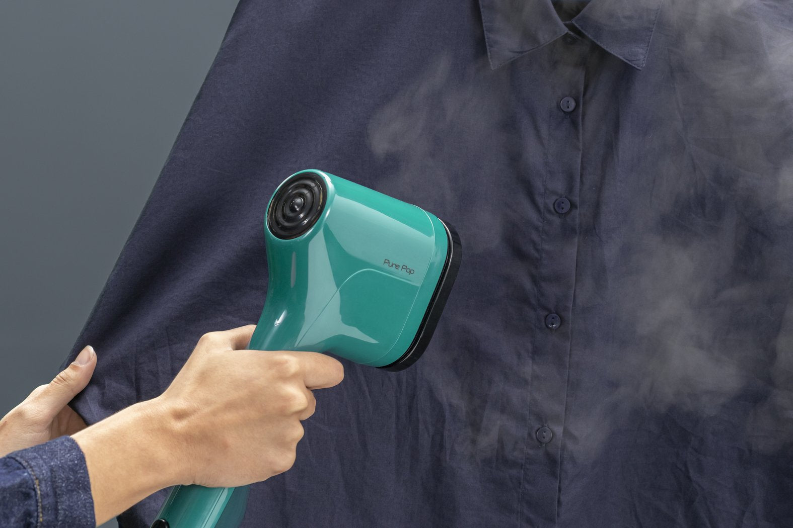 Vaporizador De Ropa Portátil Tefal Dt2026e1 Pure Pop, Potencia 1300 W, Depósito De Agua 0,07 L, Color Verde