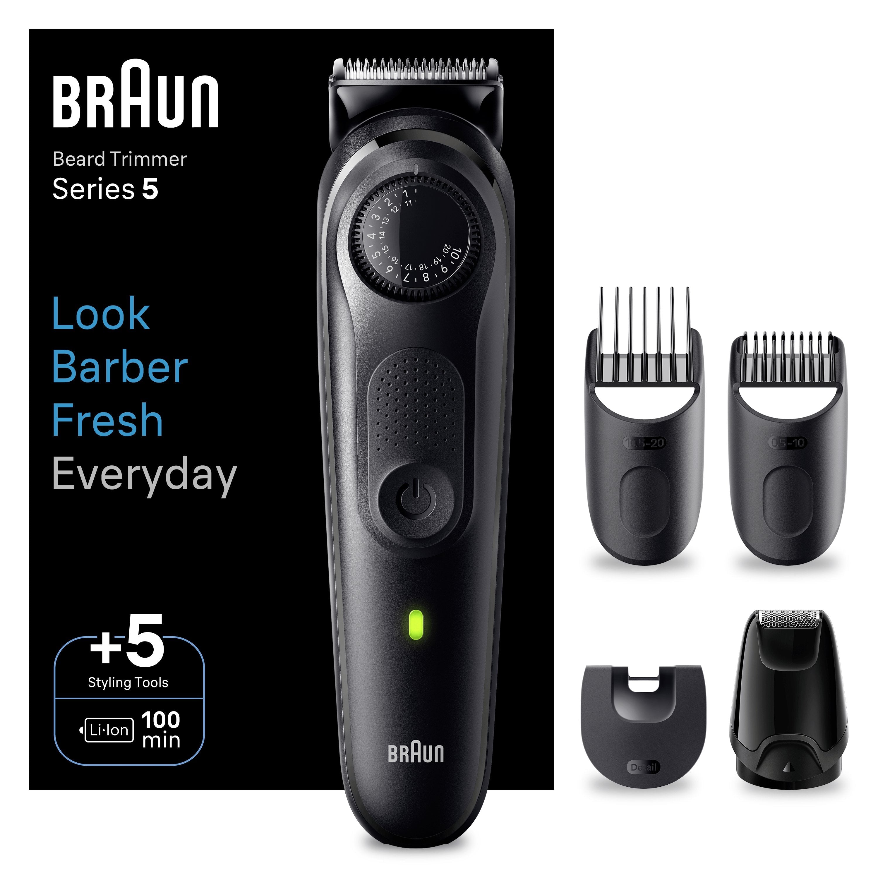 EAN 4210201448075 - Braun BeardTrimmer 5 80708197 depiladora para la barba Batería 40 2 cm Negro imagen 4