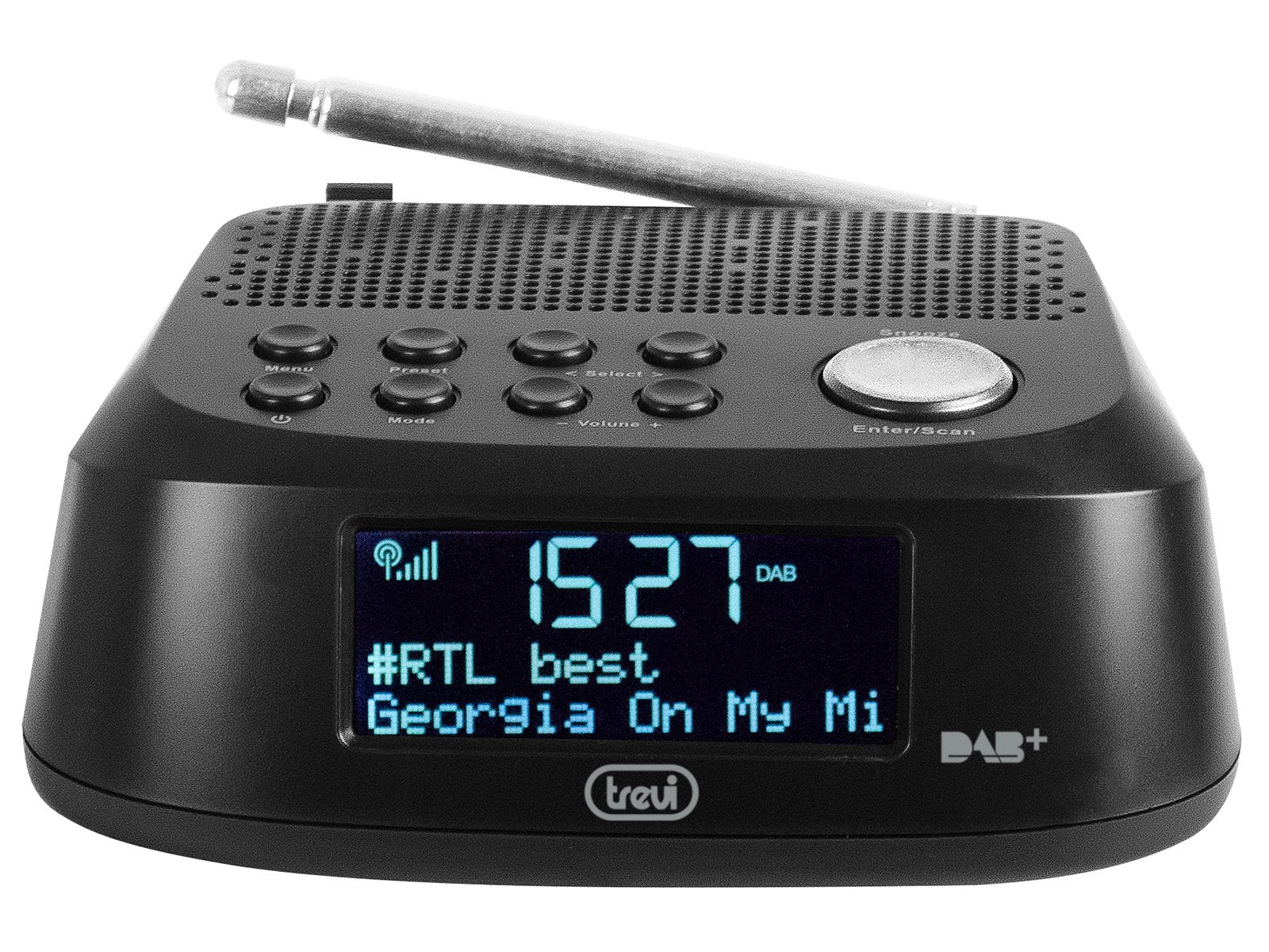 EAN 8011000025452 - Trevi RC 80D4 DAB Reloj Digital Negro imagen 2