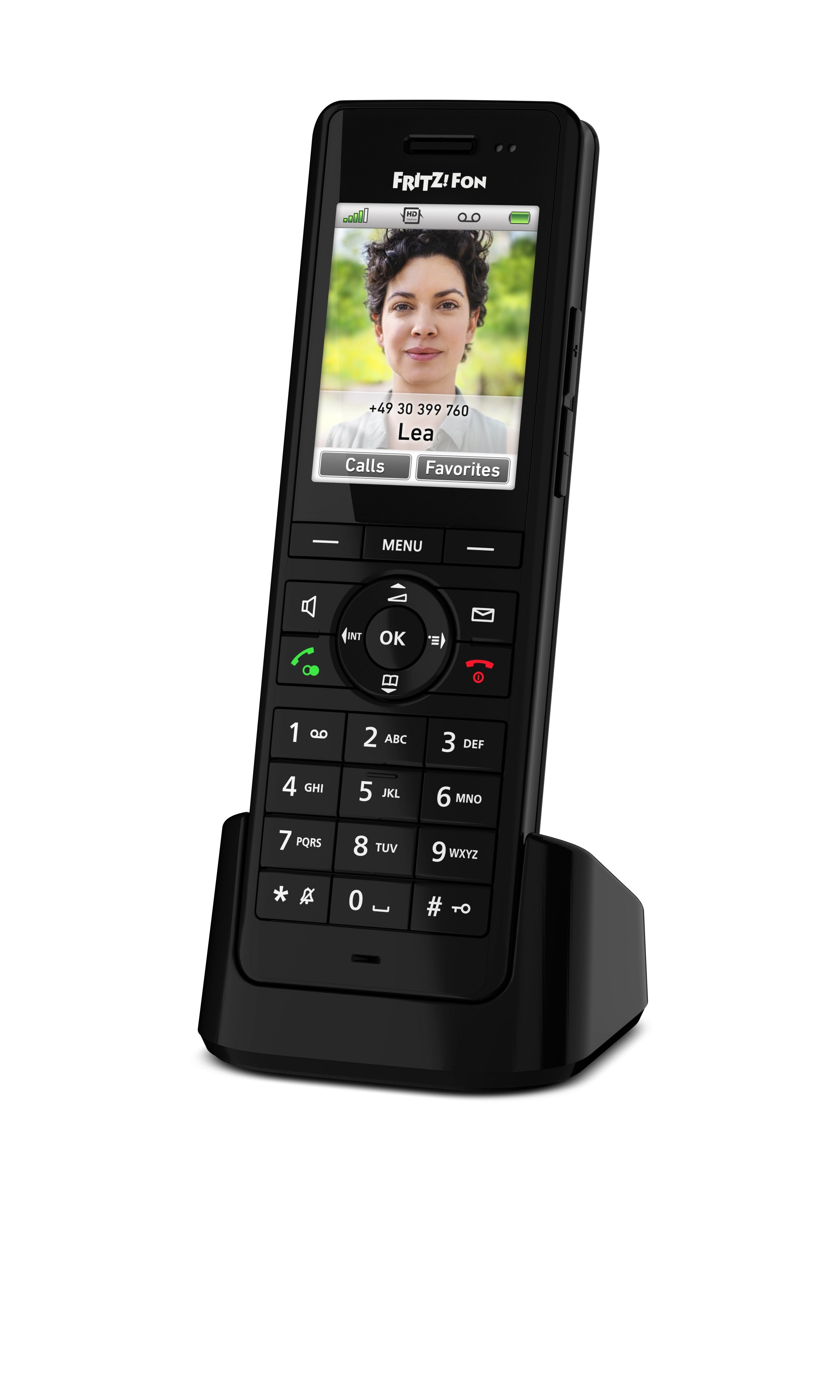 EAN 4023125030093 - Fon FRITZ! X6 INT Teléfono DECT Identificador de llamadas Negro imagen 1
