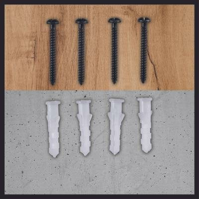 Soporte De Pared Para Batería Einhell Power X-Change Negro, 2 Piezas 4514155