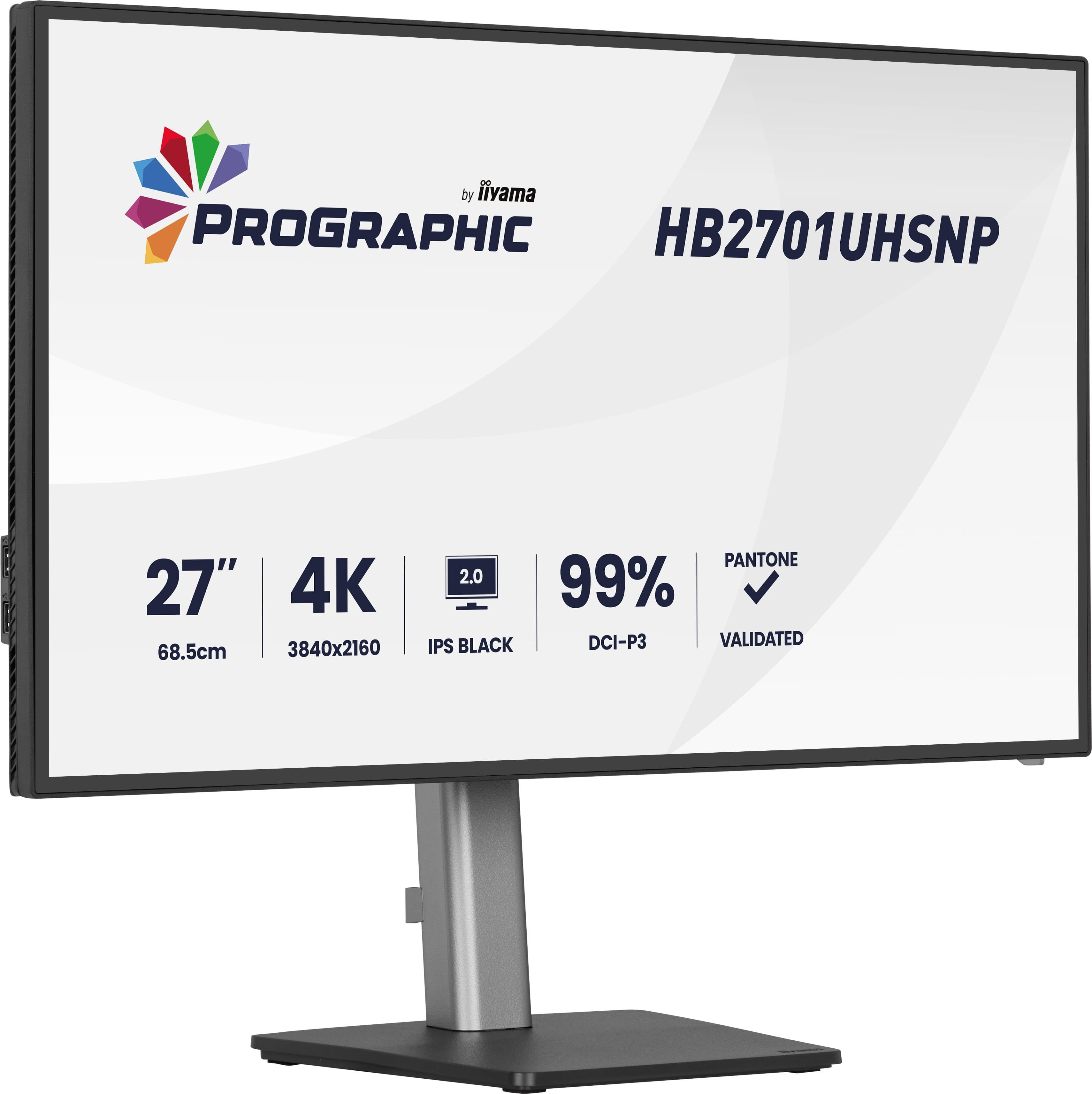 Monitor Iiyama, Ips Panel Technolody Led, 27 " 3840x2160, 60 Hz